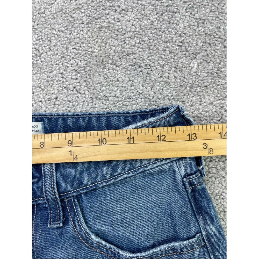 Hollister Jeans Women's 23 Blue Baggy Wide Leg Low Rise Medium Wash Denim - Picture 7 of 11
